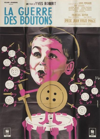 null La Guerre des boutons film de Yves ROBERT affiche originale du film 120 x 159...