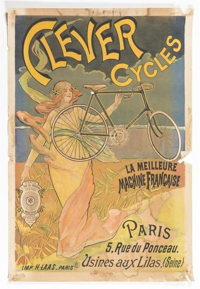 null CLEVER Cycles Imp. H. LAAS Paris
Manques déchirures et tâches