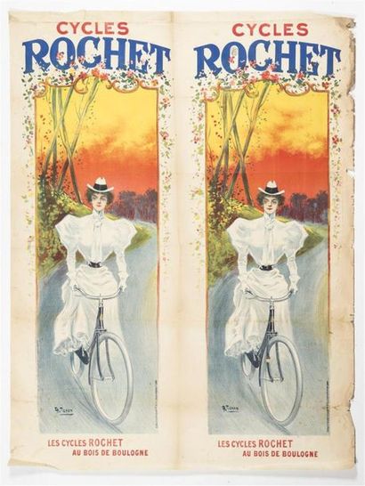 null TICHON Charles - Cycles ROCHET. Éd. Kossuth, Paris. 160 x 120 cm. 
Affiche double....