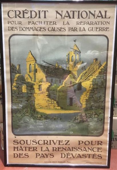 null CREDIT NATIONAL Affiche de souscription 60 x 99 cm