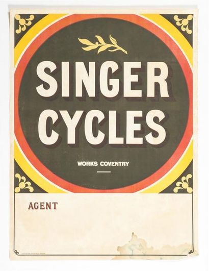 null SINGER CYLES - COVENTRY Iliffe & Son, Coventry et London. 100 x 77 cm Affiche...