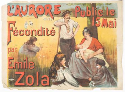 null TOURNAN Raymond - L'AURORE. ''Fécondité'' d'E. Zola. Éd. Paul Dupont ; 110 x...