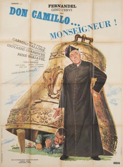 null Don CAMILLO avec Fernandel affiche originale du film 120 x 159 cm