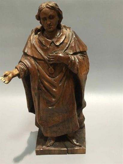 Figure de saint en bois XIXe
H : 32cm