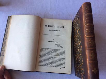 null STENDHAL Le rouge et le noir
Calmann Levy 1883
Deux volumes, demi-reliures
