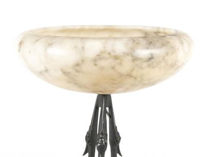 null L. ARTUS 
Lampe de table socle en marbre
L : 40cm