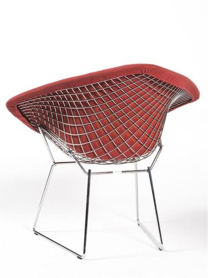 null Harry BERTOIA (1915-1978) 
Suite de six fauteuils dits "Diamant" - Création...