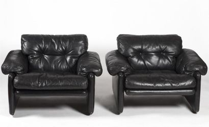 null SCARPA Afra (née en 1937) & Tobia (né en 1935)
Paire de fauteuils modèle Coronado...
