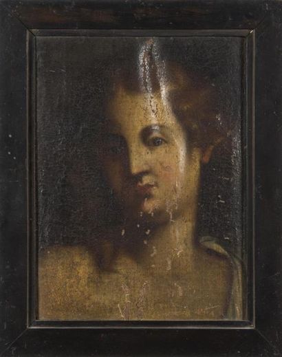 null D'après le Tintoret 
Portrait d'homme
Huile sur toile marouflée sur panneau...