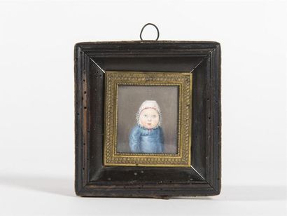 null Ecole du 18ème siècle
Miniature sur ivoire
Portait d'enfant
4, 3 x 3, 8 cm
Cadre...