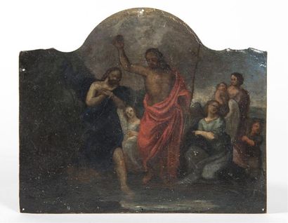 null Ecole française du 18ème siècle
Le Baptême du Christ par Saint Jean-Baptiste
Huile...