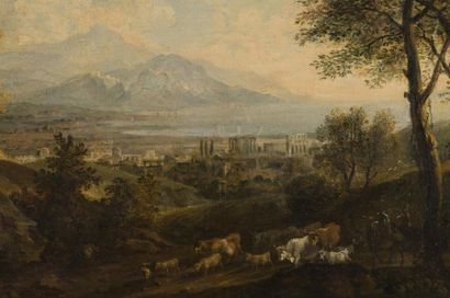 null Ecole italienne 18e siècle
Paysage italien 
huile sur toile
40 x 35 cm