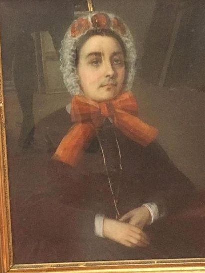 null Ecole française du 19ème siècle
portrait de femme 
Pastel
70 x 54 cm