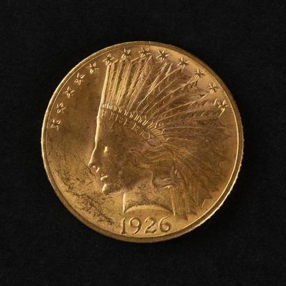 null 1 Pièce OR 10$ USA tête d'indien de 1926 (16,70g)