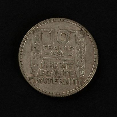 null 22 pièces argent de 10 francs République Française