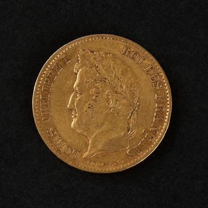 null 1 pièce OR Louis Philippe I de 40 F de 1833 (12,80g)