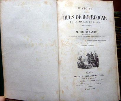 null BARANTE  HISTOIRE DES DUCS DE BOURGOGNE 
 Chez Delloye Paris 1839
12 Volumes...