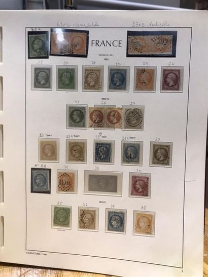 null Album de timbres France classique moderne