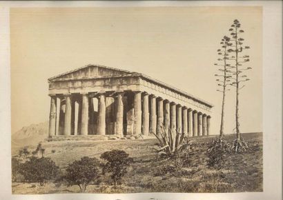 null CONSTANTINE, Le temple de Thédée à Athènes, 28 x 37 cm, joint deux photos les...
