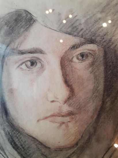 null Hippolyte LETY(1878-1959)
Autoportrait 
dessin au crayon, sur papier encadré...