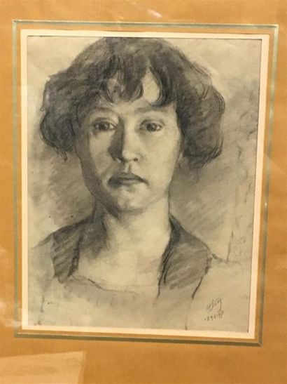 null Hippolyte LETY (1878 - 1959)
Portrait de femme 
pastel et crayon
20x26cm