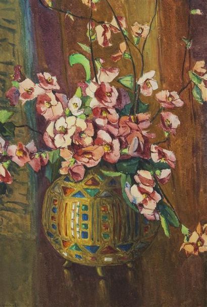 null Marguerite BEAUZEE-RAYNAUD (1894-1985)
Bouquet de fleurs
Aquarelle sur papier
53,...
