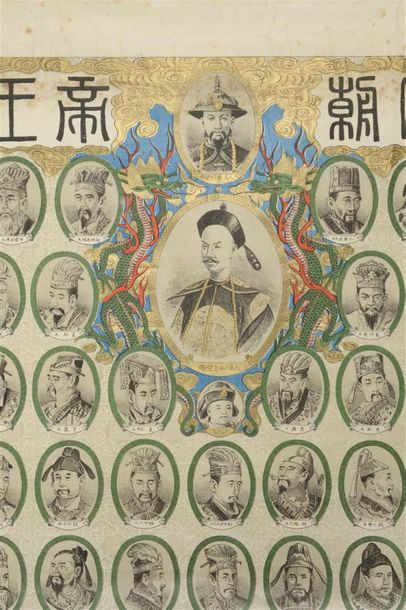 null Généalogie des empereurs de Chine 
Imprimé sur papier