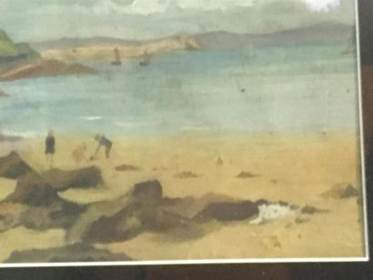 null TERREAU
Bord de mer 
Huile sur toile
Signée en bas à droite
27 x 28 , 5 cm