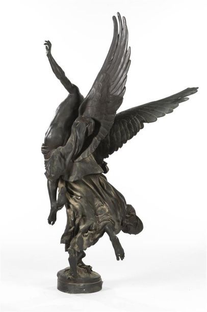 null Antonin MERCIE (1845- 1916)
Gloria victis,
Importante épreuve en bronze patinée...