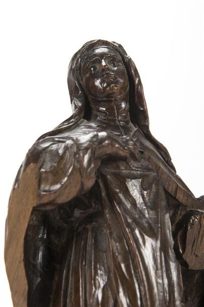 null L'Extase de Sainte Thérèse, sujet en chêne sculpté et ciselé (manques)
18ème...