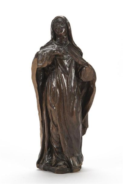 null L'Extase de Sainte Thérèse, sujet en chêne sculpté et ciselé (manques)
18ème...