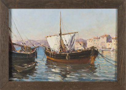 null Tony CARDELLA (1898 - 1976)
Le vieux port de Bastia ?
Huile sur toile , signée...