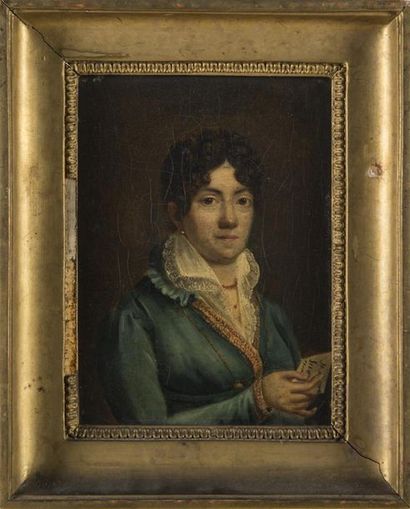 null Ecole lyonnaise du 19ème 
Portrait de jeune fille
Huile sur toile
Située à Lyon...