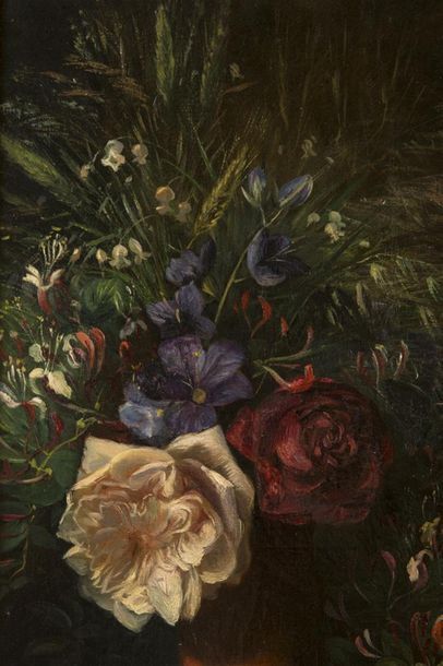 null Amédée BAUDIT (1825-1890)
Paire de nature-morte
Huile sur toile
Signée en haut...
