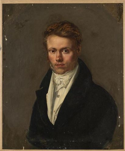 null Ecole française du 19ème siècle
Portrait d'homme
huile sur toile 
65 x 54 c...