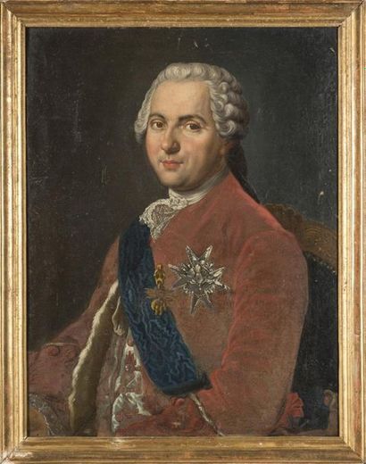 null D'après Anne-Baptiste NIVELON (1750-1764)
Portrait de Louis de France Dauphin
Huile...