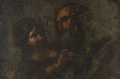 null Ecole italienne du 17ème siècle
La tentation de Saint Antoine 
huile sur toile...