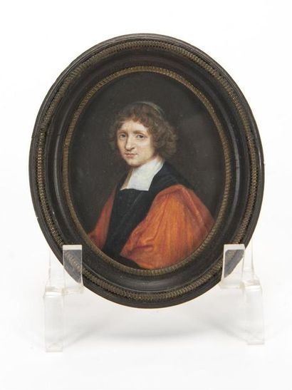 null Ecole française du 17ème siècle
Portrait de Gaspard de Fieubet (1662-1693)
Miniature...