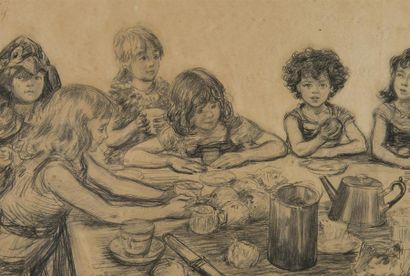 null Paul RENOUARD (1845 - 1924)
Jeux d'enfant
signé en bas à gauche 
27 x 35 cm
Le...