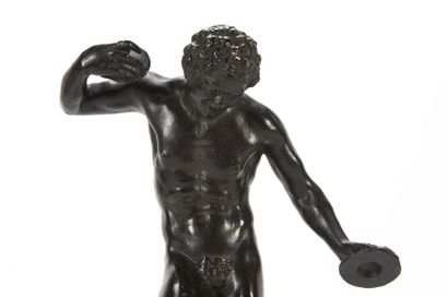 null Atelier Napolitain 19ème siècle
Faune dansant
Epreuve en bronze patiné, socle...