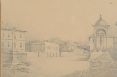 null Vincenzo SPINOLA (1811 - 1886)
Vue de la place de la croix de marbre à Nice
Dessin
21...