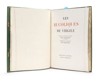 null VIRGILE : Les Bucoliques. Galatea, Paris, 1946. Lithographies originales de...