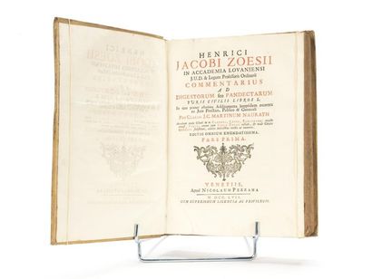 null ZOESIUS (Henrici Jacobi) : Commentarius ad Digestorum seu Pandectarum juris...