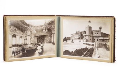 null (PHOTOGRAPHIES) Italie Suisse Monaco. Album de photographies anciennes (circa...