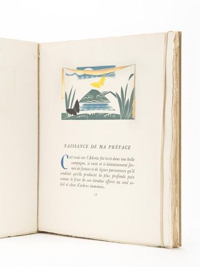 null LA FONTAINE (Jean de) : ADONIS. LYON, CERCLE GRYPHE, 1933.
22,5 par 29 cm. (2)-104-(2)...