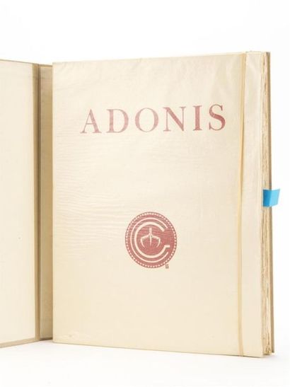 null LA FONTAINE (Jean de) : ADONIS. LYON, CERCLE GRYPHE, 1933.
22,5 par 29 cm. (2)-104-(2)...