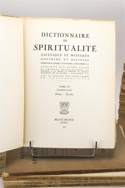 null VILLER (Marcel) et Collaborateurs : Dictionnaire de Spiritualité ascétique et...