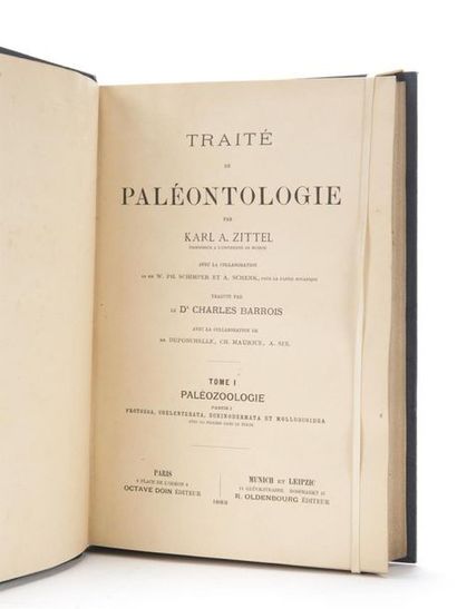 null ZITTEL (Karl Alfred, Von.) : TRAITE DE PALEONTOLOGIE.
A Paris, Octave Doin et...