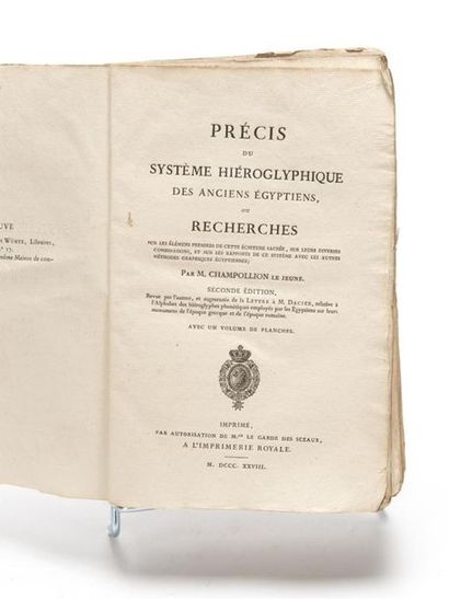 null CHAMPOLLION (Jean-François, dit le jeune) : Précis du système hiéroglyphique...