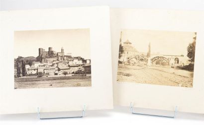 null [PHOTOGRAPHIES] HURART A. (XIXe - XXe) 

Ensemble de trois photographies représentant...